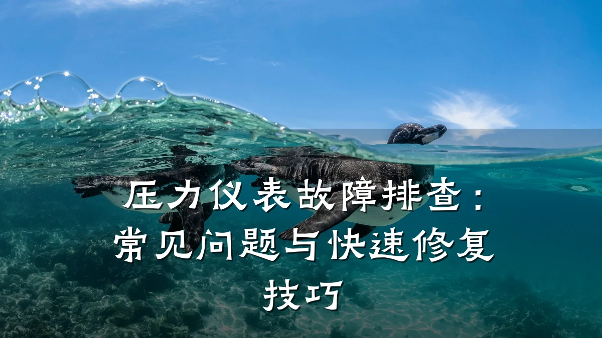 压力仪表故障排查:常见问题与快速修复技巧