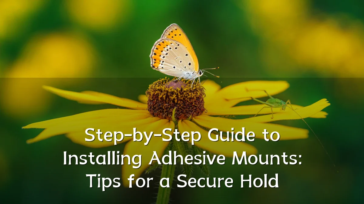 Step-by-Step Guide to Installing Adhesive Mounts: Tips for a Secure Hold