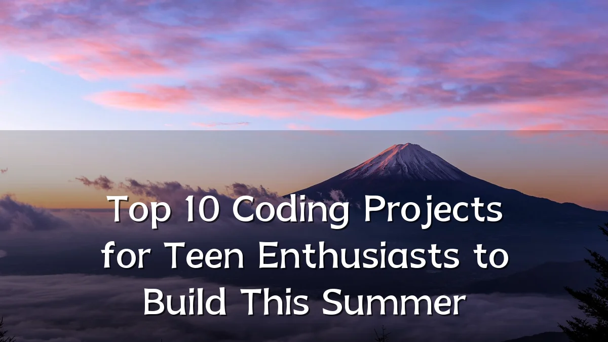 Top 10 Coding Projects for Teen Enthusiasts to Build This Summer