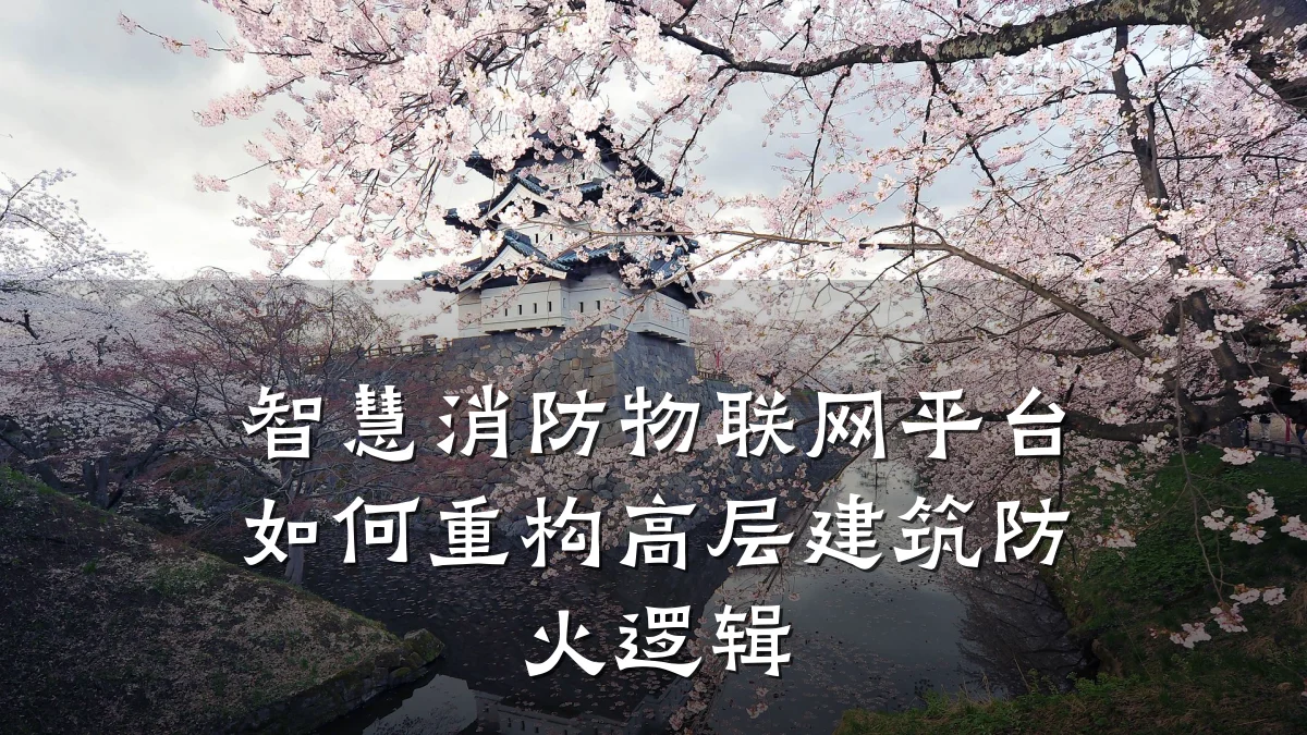 智慧消防物联网平台如何重构高层建筑防火逻辑